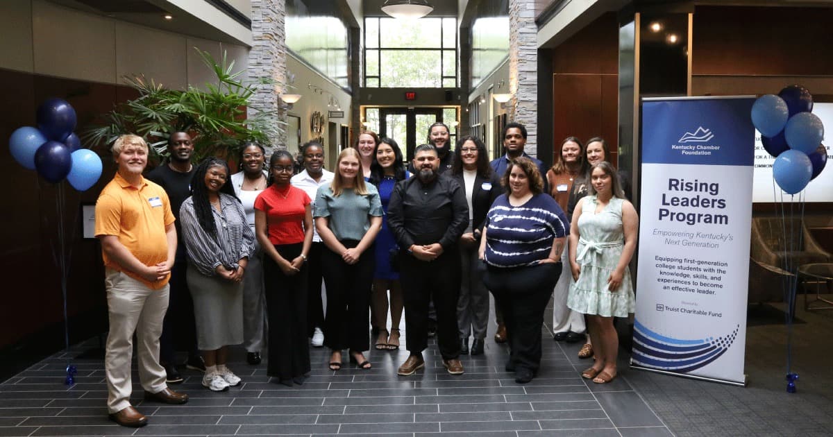 Walid Abbas with the Kentucky Chamber Foundation Rising Leaders Program